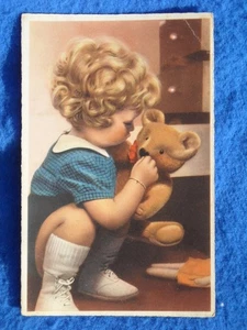 1949 FRENCH VINTAGE POSTED POSTCARD EDITION SUPERLUXE PARIS BEAUTIFUL CHILDREN - Picture 1 of 7