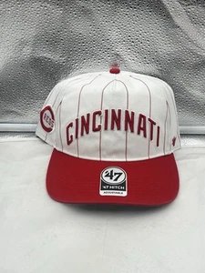 Cincinnati Reds MLB '47 Marca Blanca TT Script Enganche Ajustable Snapback Sombrero - Imagen 1 de 5