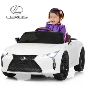 HoneyJoy 12V Kids Ride on Car Lexus LC500 Licensed Remote Electric Vehicle White - Picture 1 of 12