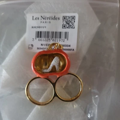 Les Nereides N2 Soulier de Verre Glass Shoe  Cinderella in Pumpkin Ring New - Image 1 of 4