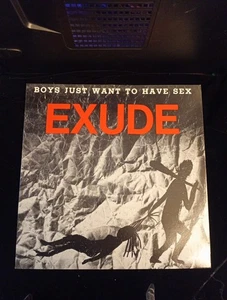 Exude ‎– Boys Just Want To Have Sex – 1984 12" disco único casi nuevo, portada en muy buena condición - Imagen 1 de 4