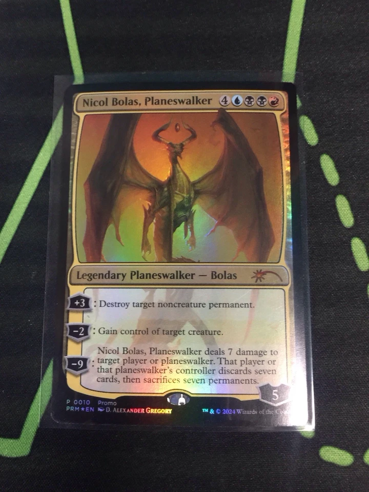 MTG Magic The Gathering Nicol Bolas, Planeswalker Foil Mythic Promo - Image 1 of 1