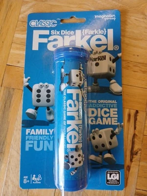 FARKEL Dice Tube Classic Family Game Dice Age 8+ Imagination Official LGI NEW - Image 1 of 2