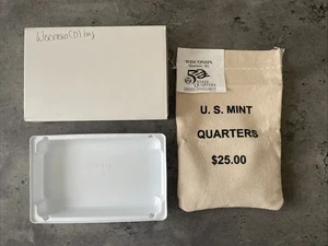 2004-D Wisconsin State Quarter Unopened $25 Bag Uncirculated US Mint! - Picture 1 of 2