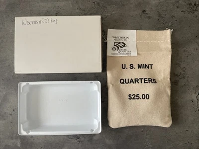 2004-D Wisconsin State Quarter Unopened $25 Bag Uncirculated US Mint! - Image 1 of 2