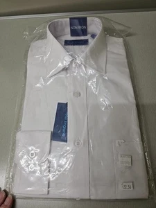Peter England Shirt - 14.5" Collar White Long Sleeve BNWT RRP £32.50 - Picture 1 of 7
