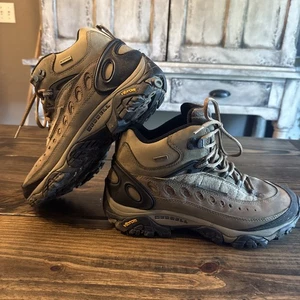 Merrell Pulse II Womens Sz 9 Leather Mountaineering Hiking Sports Boots Vibram - Picture 1 of 7