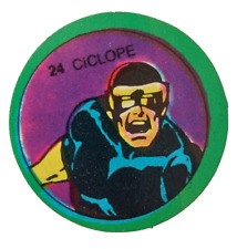 1980 Marvel Superheroes Cyclops X-MEN Card Disc Pog Argentina Variant #24