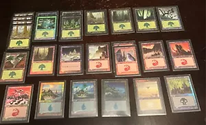 MTG 26 FOIL White Star Vintage Lands Various Sets {English LP} - Picture 1 of 2