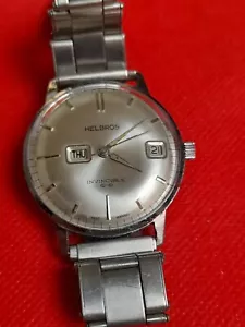 Rare Vintage HELBROS DAY-DATE Manual Wind Mens Watch _3144 - Picture 1 of 8