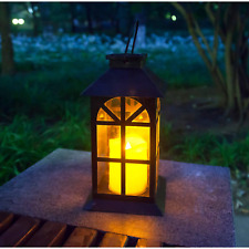 Solar Lantern–Outdoor Classic Decor Bronze Antique Metal and Glass Constructio