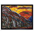 Rohlfs Visionary Landscape Expressionist Painting Art Print Framed 12x16