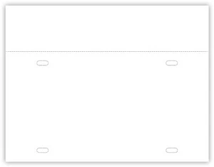 Blank Printable Tear Resistant Temporary Dealer Tags, 8 Mil, 1 Perf (100 Pack) - Picture 1 of 4