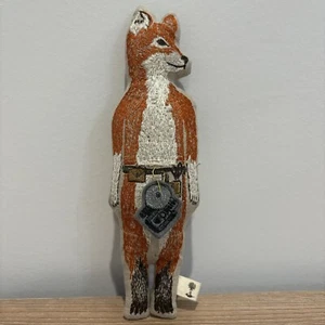 Koralle und Stoßzahn Fuchs Taschenpuppe 9 Zoll genähtes Kissen Puppe imaginäres Spielspielzeug - Bild 1 von 6
