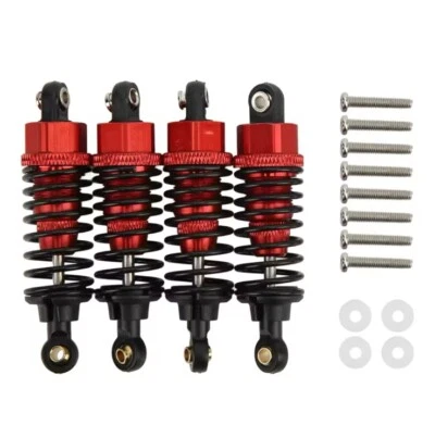 Oil Shock Absorber Damper Set 55mm For Tamiya TT-01/TT-02 Red TT01 TT02 Shocks