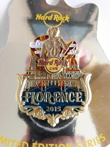 Hard Rock Cafe Florence 2015 City Icon - Original V15 Version Series Pin on Card - Picture 1 of 2