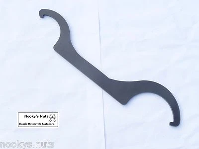 NOOKYS NUTS Motorcycle Rear Shock Wrench Spanner Tool - Large: 2 sizes; 69-76mm & 89-99mm