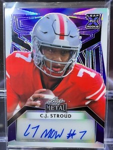 2023 LEAF METAL DRAFT C.J. STROUD AUTO 1/5 #PA-CJS