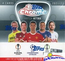 2021/22 Topps Match Attax CHROME UEFA Soccer HUGE Sealed HOBBY Box-AUTO 1 in 5