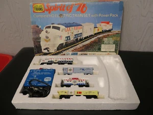 Life-Like Trains Spirit Of 76 HO Scale Electric Train Set W/Power Pack NO TRACK - Picture 1 of 13