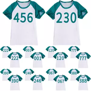 Kids Boys Girls Squid Season 2 Survival Gaming Casual Short Sleeve T-shirt tops - Picture 1 of 37