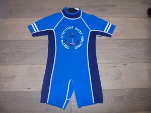 Sun Protection Zone blue zip back wetsuit size 4