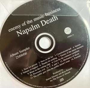 Napalm Death - Enemy Of The Music Business - Rare Ltd Ed Album Sampler - Bild 1 von 2