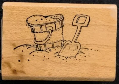 Art Impressions海滩沙保罗橡皮图章 — 第 1/4 张图片