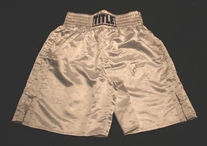 HASIM THE ROCK RAHMAN HEAVYWEIGHT CHAMP AUTOGRAPHED SIGNED BOXING TRUNKS - Picture 1 of 9