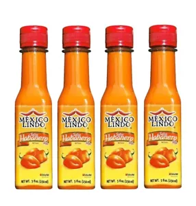 Salsas Castillo Red Habanera Extra Hot 4 Bottles 5 fl.oz (150ml) - Picture 1 of 7
