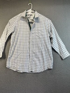 Synrgy Shirt Mens 4XL Plaid Button Front 100% Cotton Dress Casual - Picture 1 of 7