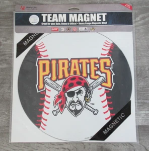 Pittsburgh Pirates 12" MLB Team Logo Magnet Car Fridge Refrigerator Freemont Die - Picture 1 of 4
