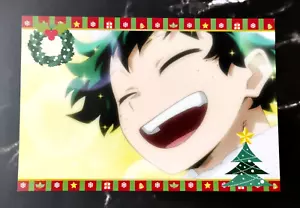 Izuku Midoriya - My Hero Academia - Tarjeta Postal de Navidad - Japonesa - Imagen 1 de 4