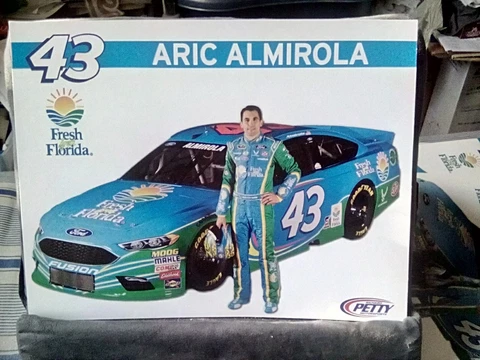 2016 ARIC ALMIROLA #43 FRESH FROM FLORIDA NASCAR POSTCARD Cover