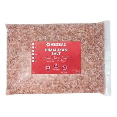 Hexeal Himalayan Pink Salt 5kg – 5kg Bag 100% Natural Coarse Food Grade