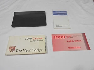 1999 DODGE CARAVAN OWNERS MANUAL 3 PC.SET & BLACK DODGE FACTORY CASE.FREE SHIP - Picture 1 of 6