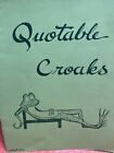 Quotable Croaks Counted Cross Stitch 1979 Frog Quotes Anns Cottage Book 1