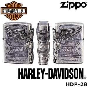 ZIPPO/HARLEY- DAVIDSON : Cigarette Oil Lighter : JAPAN LIMITED EDITION : HDP-28 - Picture 1 of 13