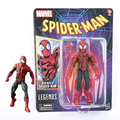 Marvel Legends Spider-Man Ben Reilly 6" Figura de Acción Superhéroe Juguetes Paquete Abollado Foto 1 de 4