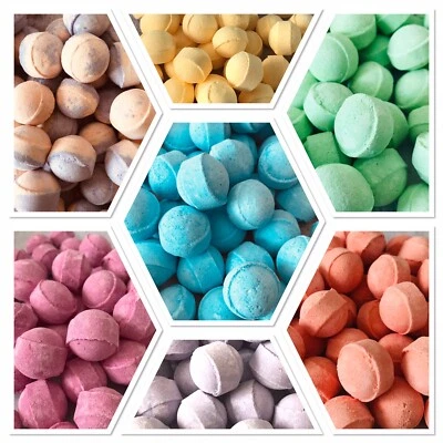 Scented Mini Bath Marbles Bombs Vegan Cruelty Free Plastic Free Huge Range