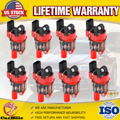 8X Ignition Coils D514A For Buick Chevy Silverado 1500 GMC Yukon Cadillac Isuzu - Image 1 of 4