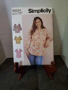 Simplicity Misses' Tops 2 Lengths Sewing Pattern S9334 - Uncut - Picture 1 of 6
