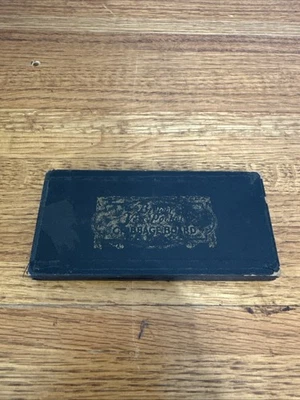 Chas Brewer & Sons Vest Pocket Cribbage Board, 2 Pin, Antique Folding Rare - Image 1 of 4