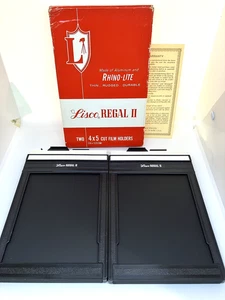 Lot of 2 [Unused in Box] Lisco Regal II 4x5 Cut Film Holder Large Format Japan - Picture 1 of 10