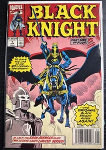 Black Knight #1 Marvel Comics 1. Solo Serie Vintage 1990 Tasche & Tafel Zeitungskiosk - Bild 1 von 1
