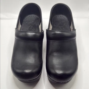 Dansko Professional schwarze Leder Clogs Gr. 37 US 6,5-7 bequeme Arbeitsschuhe - Bild 1 von 8