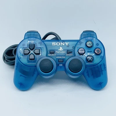 Controlador Analógico Sony PlayStation SCPH-1200 Azul PS1 Original OEM Probado Foto 1 de 3