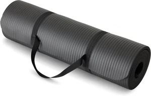 Estera de yoga de ejercicio extra gruesa de 1/2 pulgada con correa de transporte soporte acolchado - Imagen 1 de 4