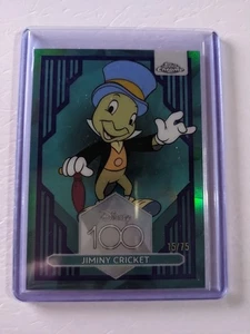 2023 Topps Chrome Disney 100 Jiminy Cricket 15/75 Pinocchio #82 - Picture 1 of 2