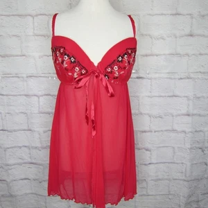 Lane Bryant Cacique Flyaway Embroidered Cami Chemise Babydoll Lingerie sz 18/20 - Picture 1 of 7